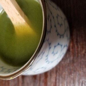 美的に　麦焼酎の緑茶しょうが湯割り